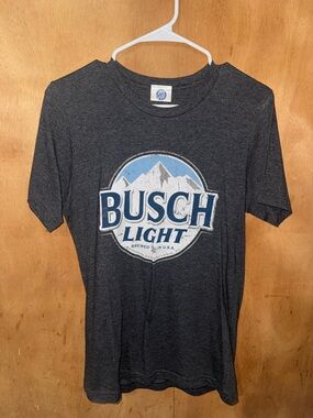 Brew City Brand Graphic Tee - Charcoal with Light Blue Logo